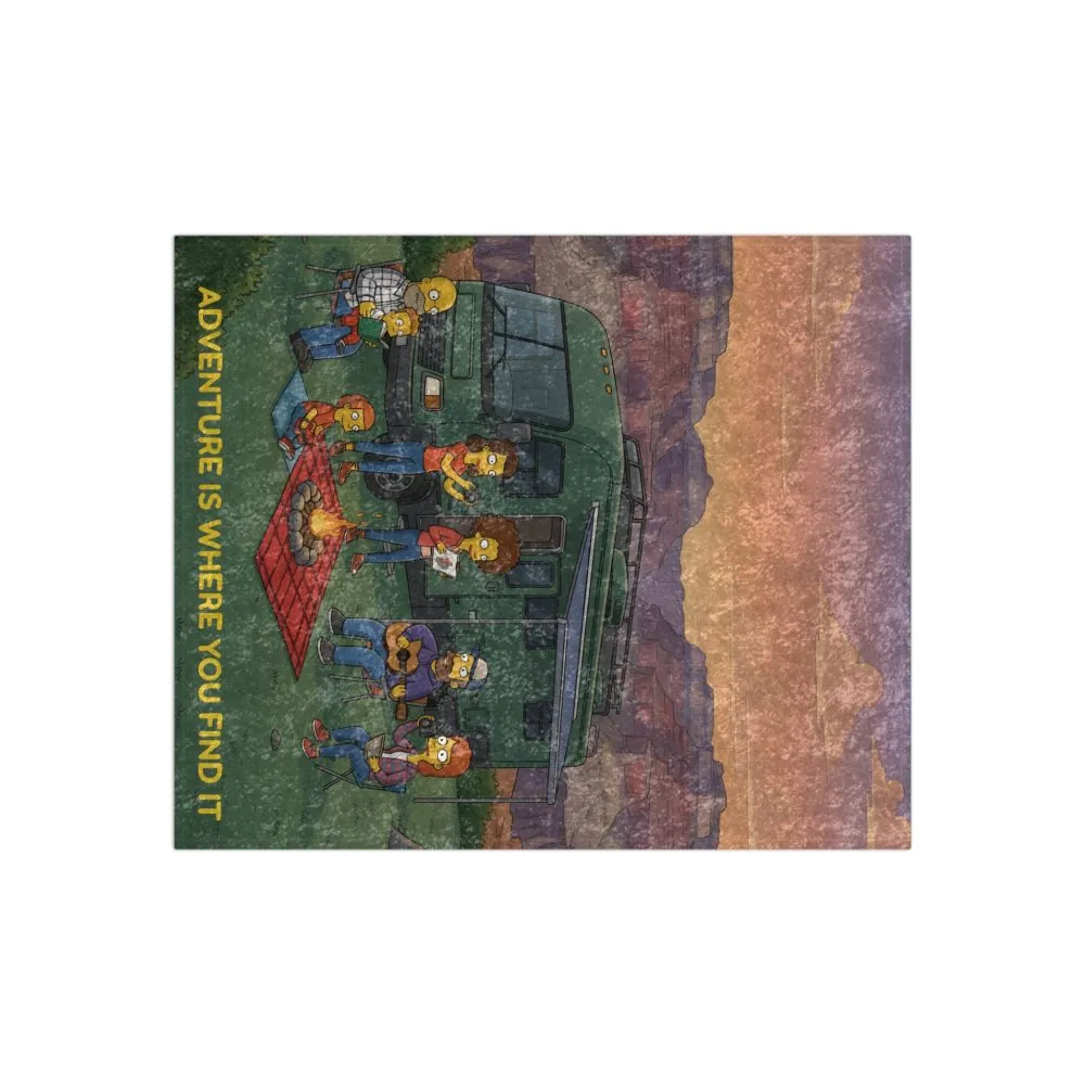 14488136981240040012_2048.jpeg Crushed Velvet Blanket —"Adventure Is Where You Find It" Design Sitcom-Line (Campervan)