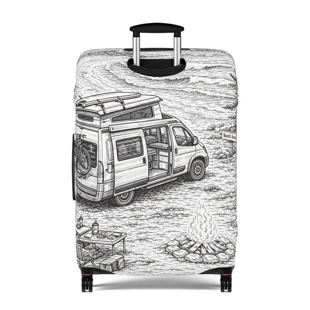 14492983237190138754_2048.jpeg Luggage Cover — Adventure Camper Sketch Travel Suitcase