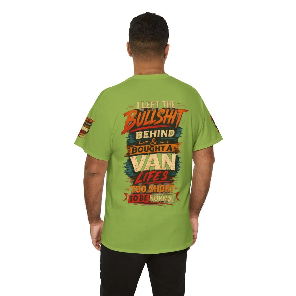 Unisex Heavy Cotton Tee — "I Left The Bullshit" Design F**K-Line