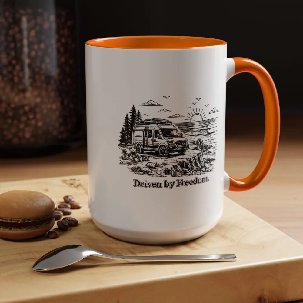 14537211243288673547_2048.jpeg Accent Coffee Mug (11, 15oz) — "Driven By Freedom" Design Minimal-Line
