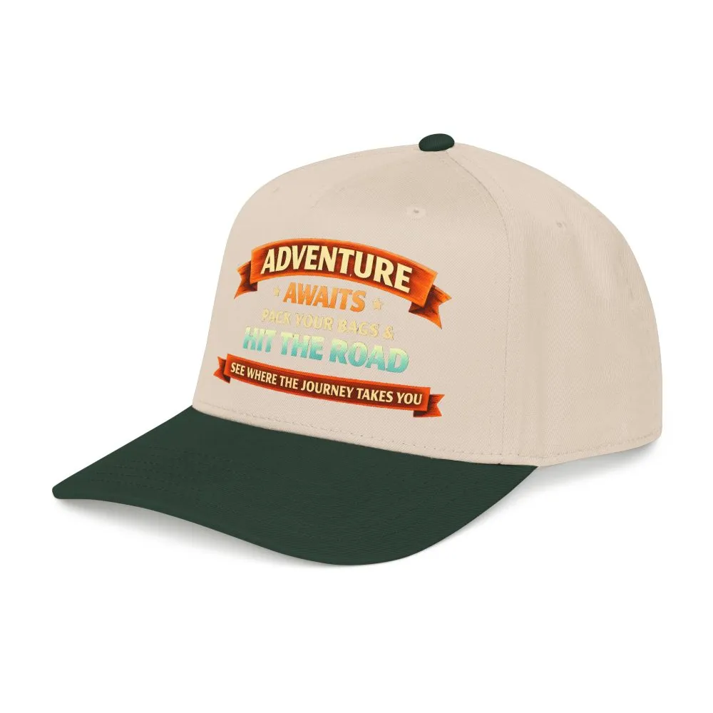 14537215932612434178_2048.jpeg Baseball Cap - "Adventure Awaits-Pack Your Bags" Design Scenic-Line