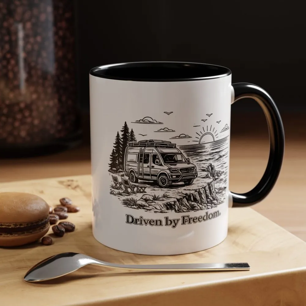 14582600189921986585_2048.jpeg Accent Coffee Mug (11, 15oz) — "Driven By Freedom" Design Minimal-Line