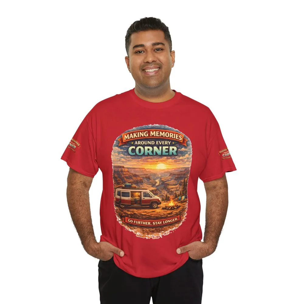 Unisex Heavy Cotton Tee — "Making Memories" Design Scenic-Line