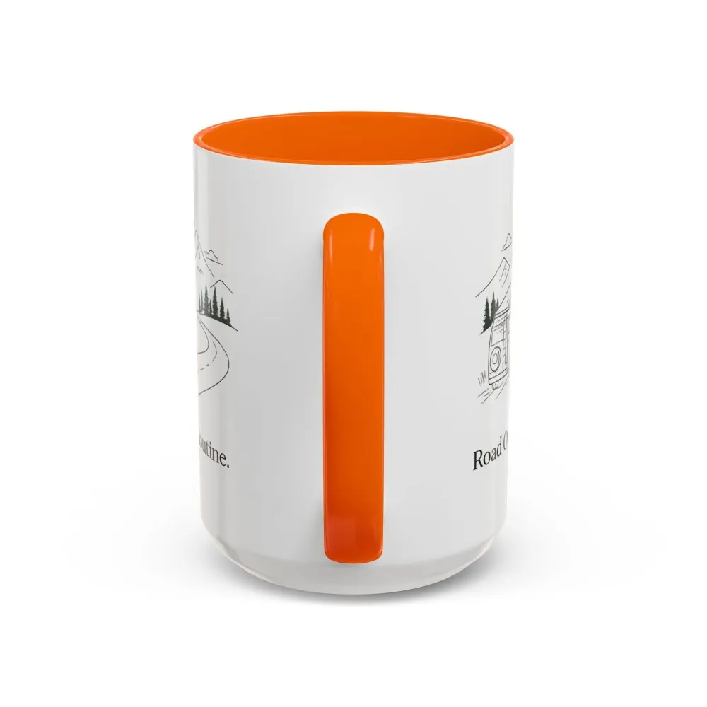 14597766104243204609_2048.jpeg Accent Coffee Mug (11, 15oz) — "Road Over Routine" Design Minimal-Line
