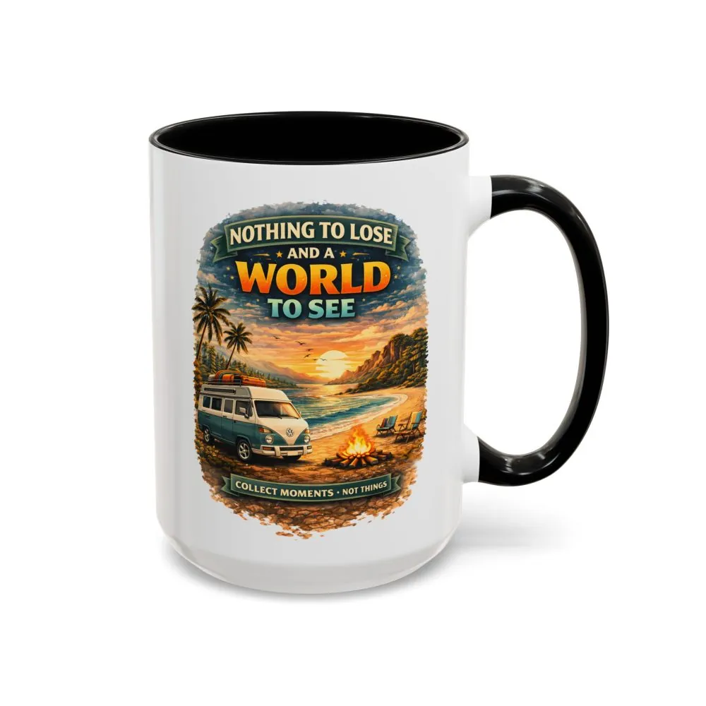 Accent Coffee Mug (11, 15oz) — "Nothing To Lose" Design Scenic-Line