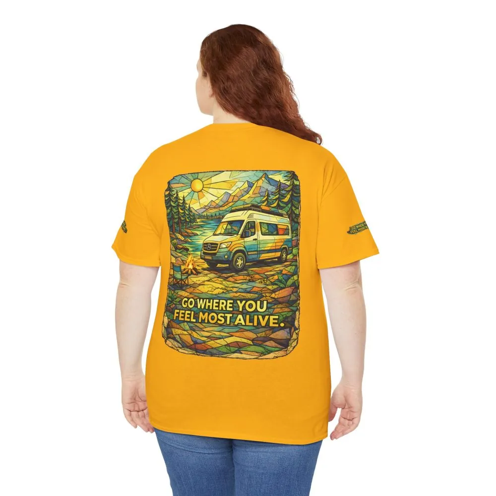 14601072439810359083_2048.jpeg Unisex Heavy Cotton Tee — "Go Where You Feel Most Alive" Design Cubic-Line