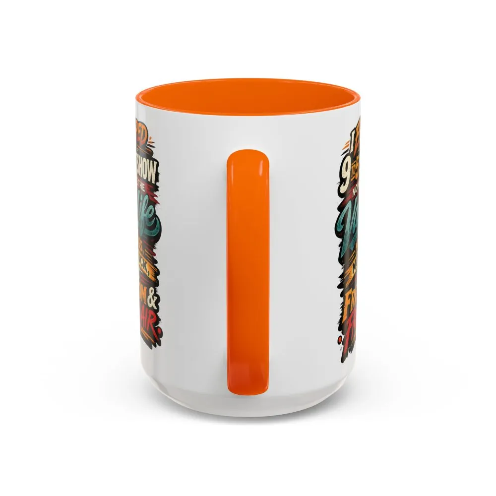 14601956008629443215_2048.jpeg Accent Coffee Mug (11, 15oz) — "I Escaped The 9 To 5" Design F**K-Line