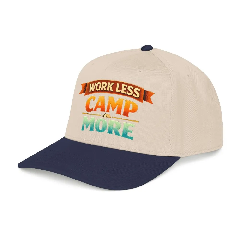 14614170848329010331_2048.jpeg Baseball Cap - "Work Less-Camp More" Design Scenic-Line