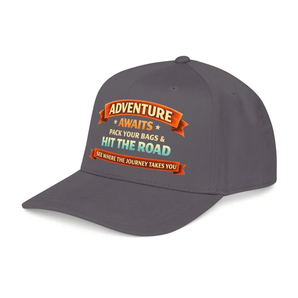 14617987511739780607_2048.jpeg Baseball Cap - "Adventure Awaits-Pack Your Bags" Design Scenic-Line