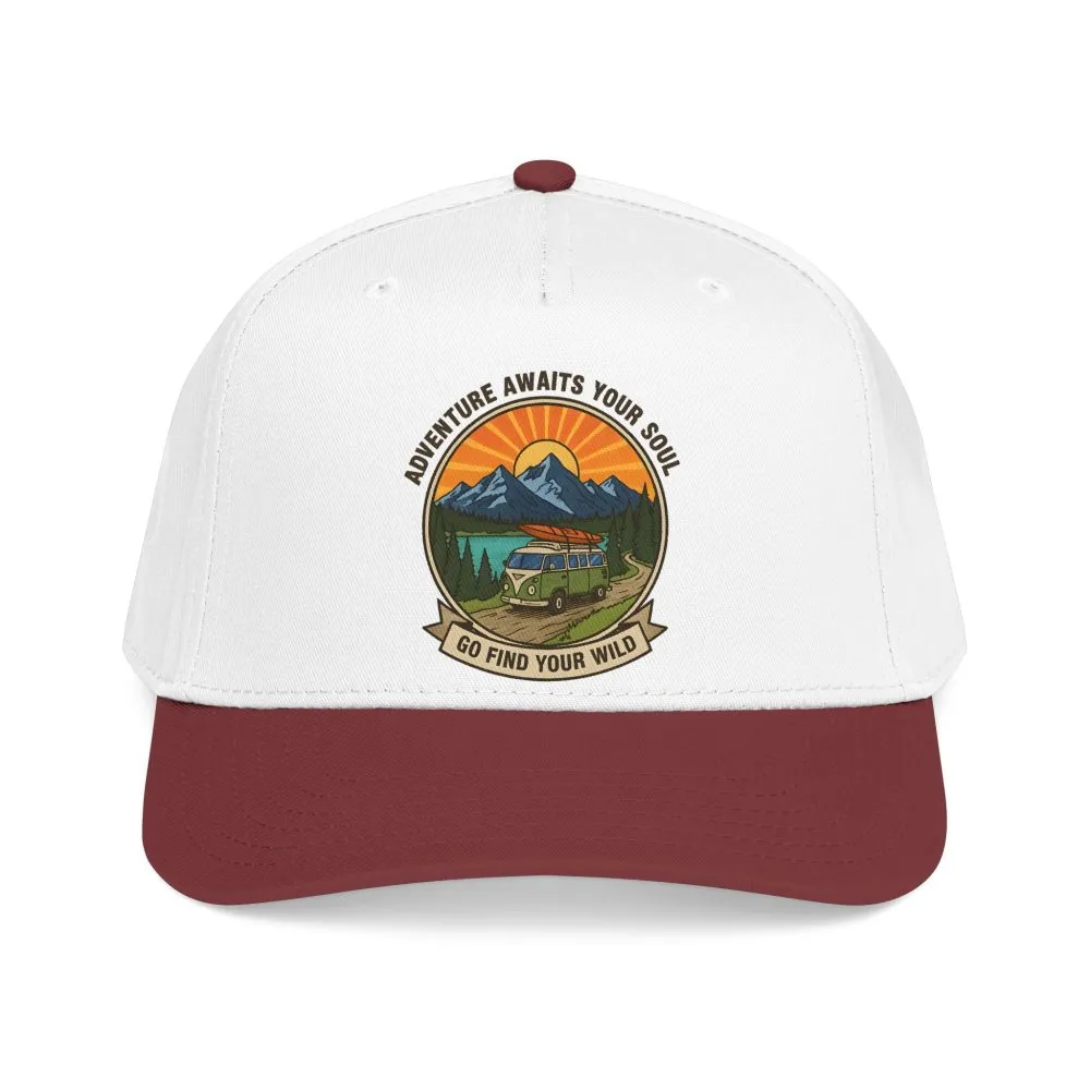 Baseball Cap — "Go Find Your Wild" Outdoor Patch
