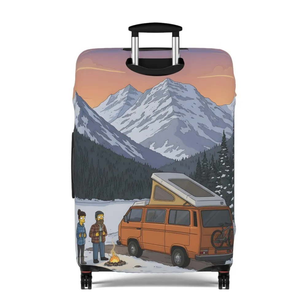 14646310571791205130_2048.jpeg Luggage Cover — Adventure Camper Sketch Travel Suitcase(Design Sitcom-Line)
