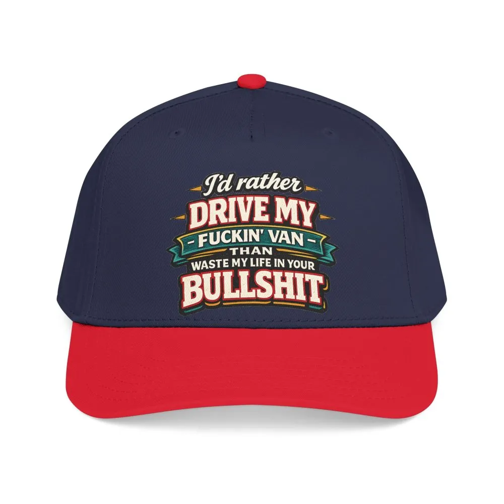 Baseball Cap - "I´d Rather Drive My Fucking Van" Design F**K-Line