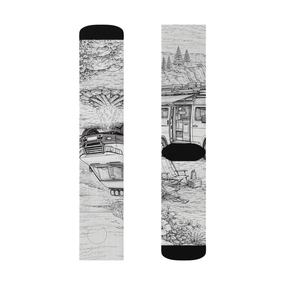 14684842352646380254_2048.jpeg Sublimation Socks — Retro Camper Roadtrip Crew Socks