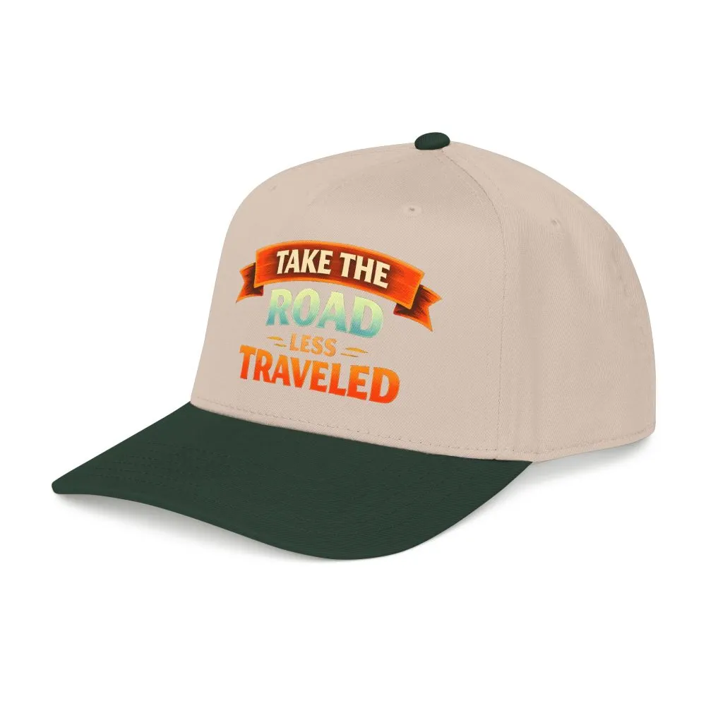 Baseball Cap - "Take The Road Less Traveled" Design Scenic-Line