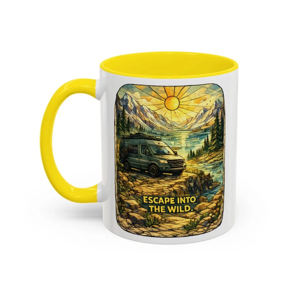 14694207466674767880_2048.jpeg Accent Coffee Mug (11, 15oz) — "Escape Into The Wild" Design Cubic-Line