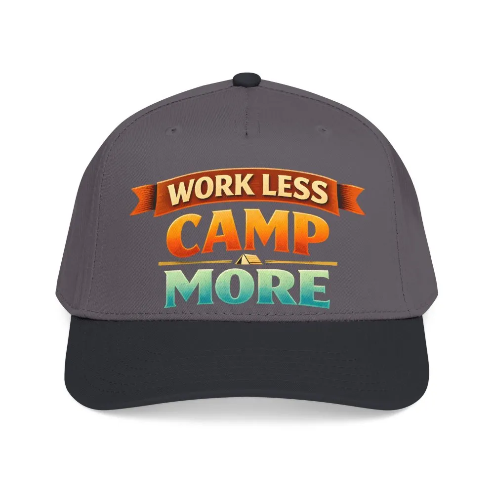 14715942484777783019_2048.jpeg Baseball Cap - "Work Less-Camp More" Design Scenic-Line