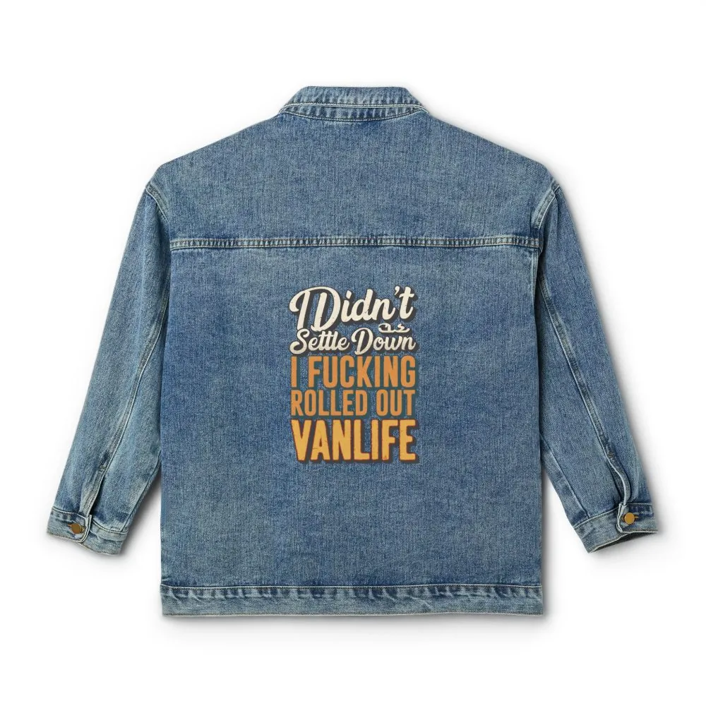 Women's Denim Jacket — "Dind´t Settle Down" Design F**K-Line