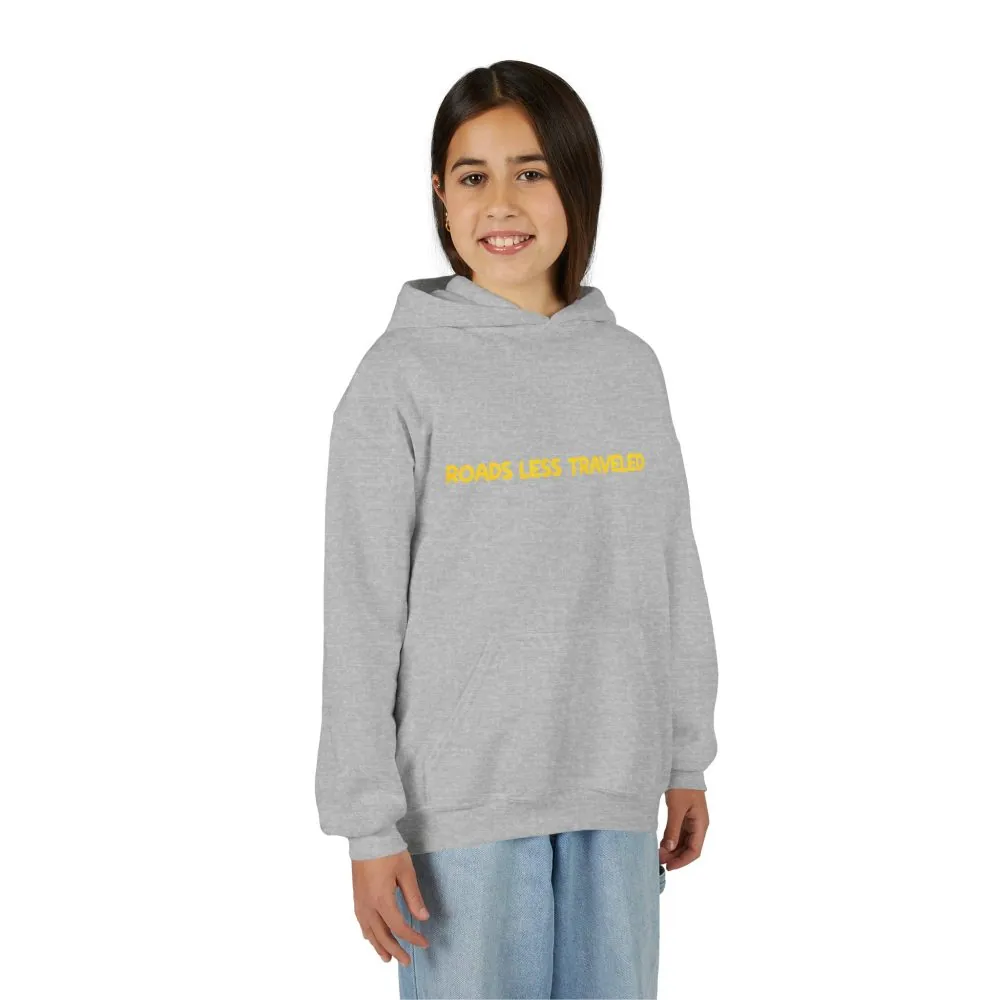 Youth Hoodie(Gildan) – "Roads Less Traveled" (Design Sitcom-Line)