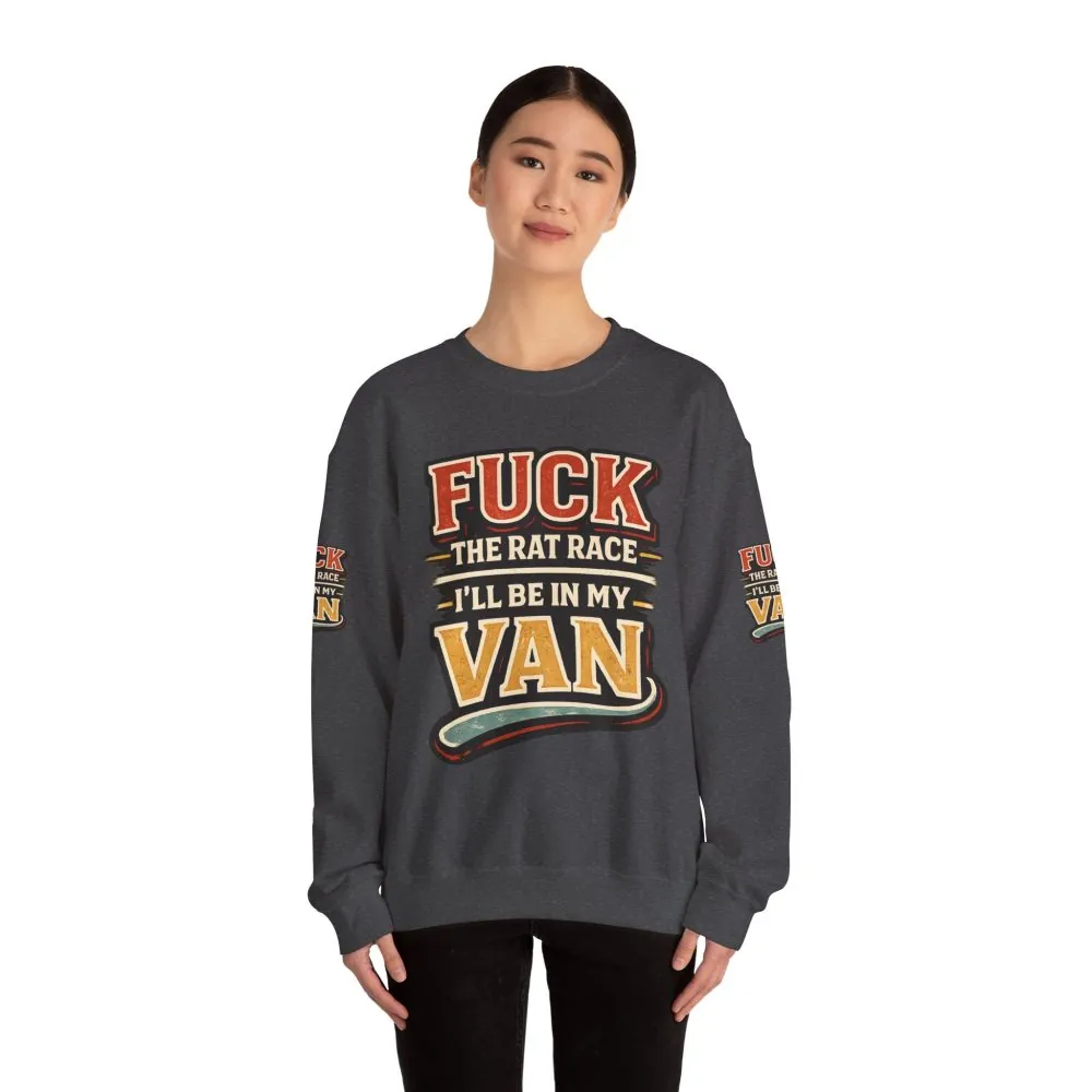 14779101525538395505_2048.jpeg Unisex Heavy Blend™ Crewneck Sweatshirt — "Fuck The Rat Race" Design F**K-Line