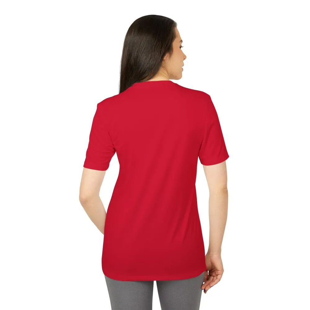 T-Shirt(Adidas) - 'Adventure Awaits-Go Where You Feel Most Alive' (Only Front printed)