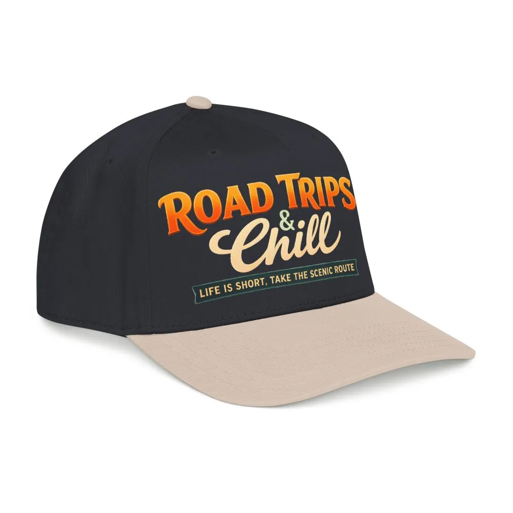 Baseball Cap - "Road Trips And Chill" Design Scenic-Line