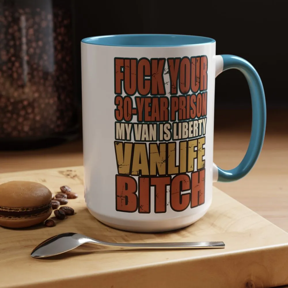 14832453156435143587_2048.jpeg Accent Coffee Mug (11, 15oz) — "Fuck Your 30 Year" Design F**K-Line