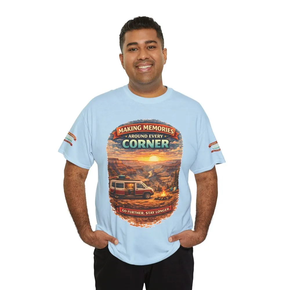 Unisex Heavy Cotton Tee — "Making Memories" Design Scenic-Line