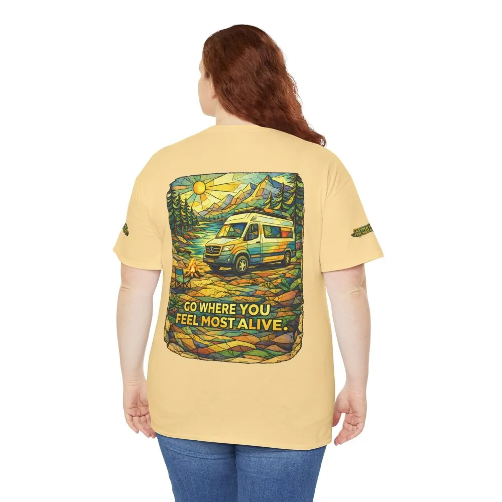 14860811760216931169_2048.jpeg Unisex Heavy Cotton Tee — "Go Where You Feel Most Alive" Design Cubic-Line
