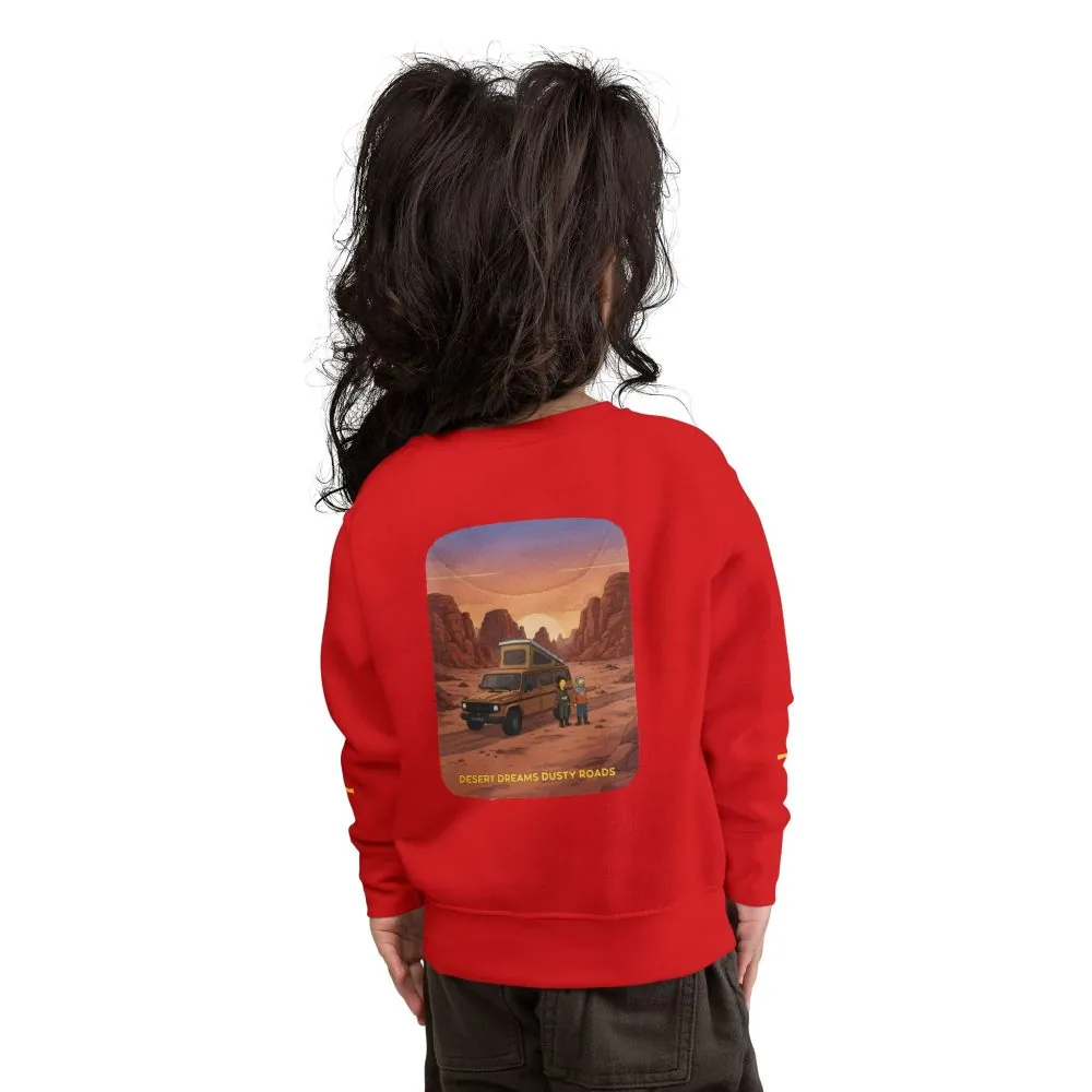 Toddler Sweatshirt - "Desert Dreams Dusty Roads" (Design Sitcom-Line)