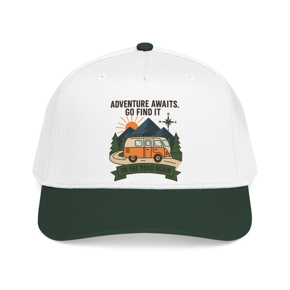 Baseball Cap - "Adventure Awaits" Outdoor Travel Hat