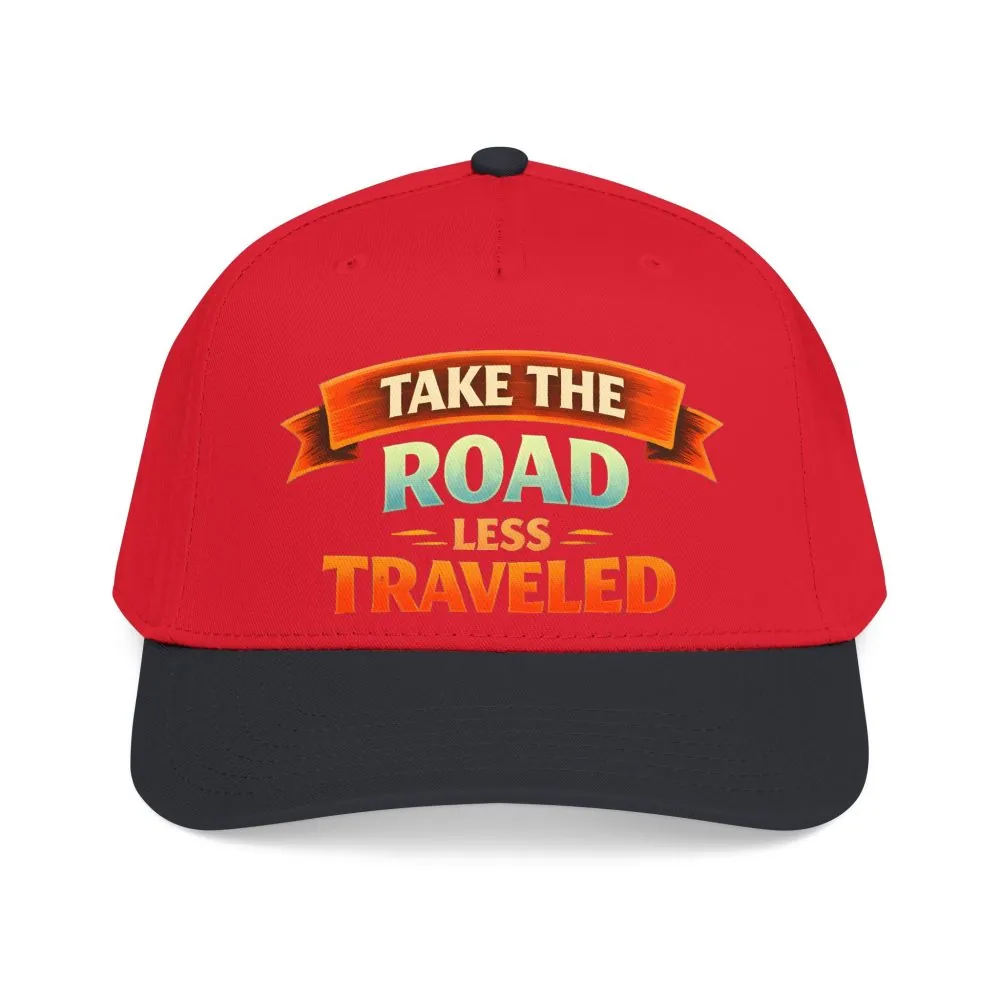 Baseball Cap - "Take The Road Less Traveled" Design Scenic-Line