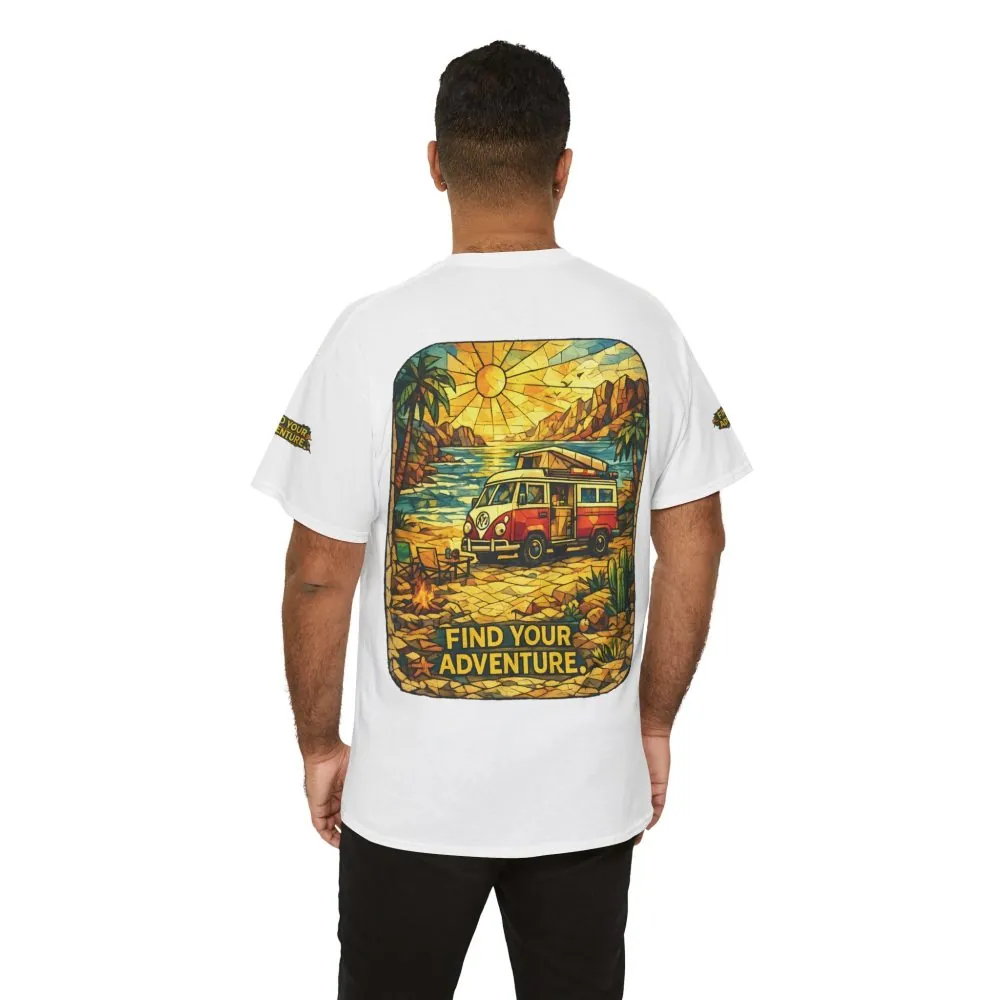 15005122512162444830_2048.jpeg Unisex Heavy Cotton Tee — "Find Your Adventure" Design Cubic-Line
