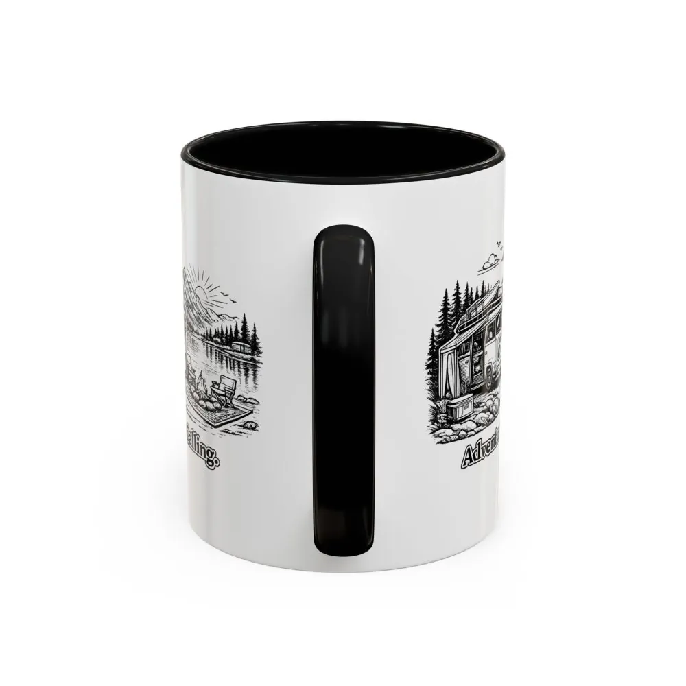 15032667862395999953_2048.jpeg Accent Coffee Mug (11, 15oz) — "Adventure Is Calling" Design Minimal-Line