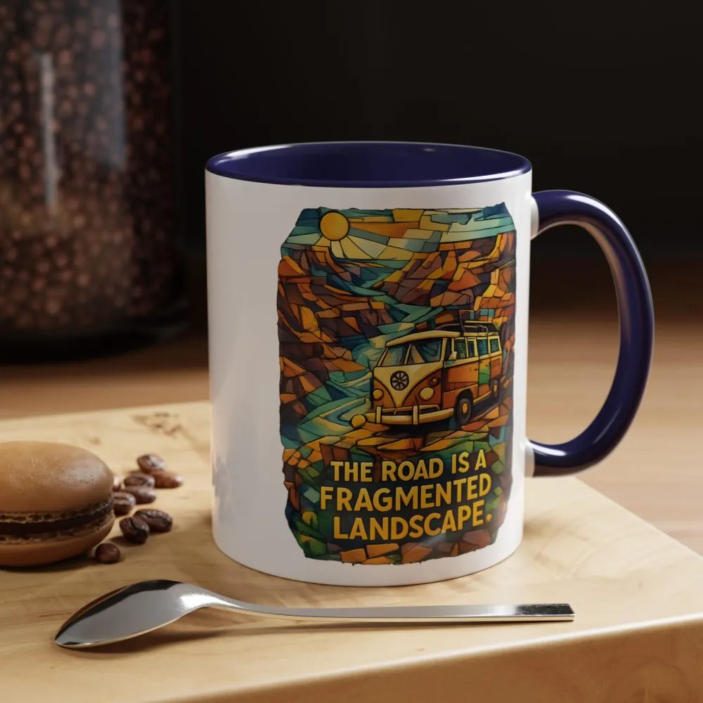 15035862159937539369_2048.jpeg Accent Coffee Mug (11, 15oz) — "The Road Is A Fragmented Landscape" Design Cubic-Line