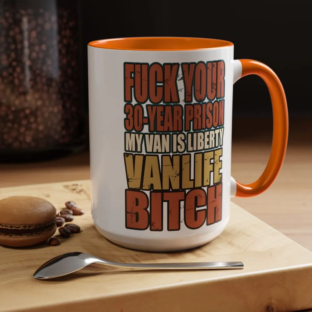 15067753062708241331_2048.jpeg Accent Coffee Mug (11, 15oz) — "Fuck Your 30 Year" Design F**K-Line