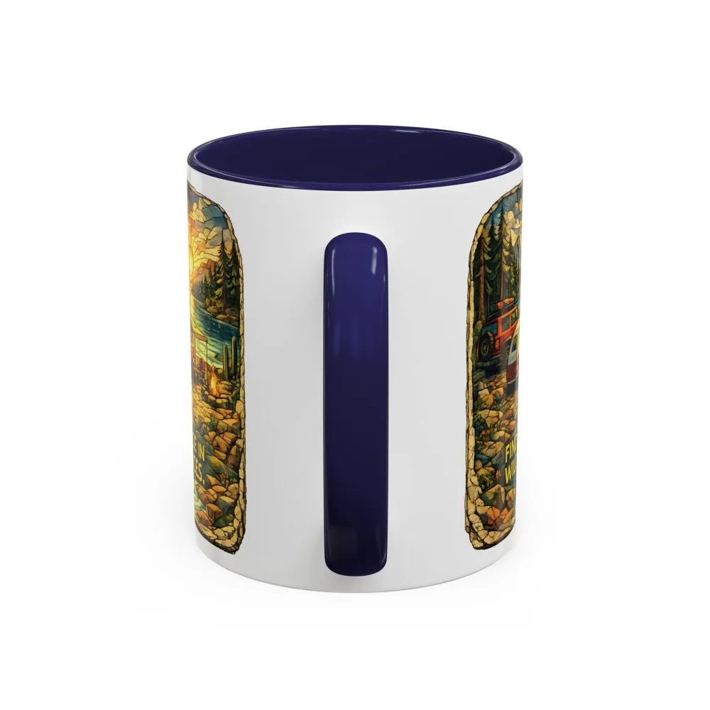 15069262980296801764_2048.jpeg Accent Coffee Mug (11, 15oz) — "Find Peace In Wild Places" Design Cubic-Line