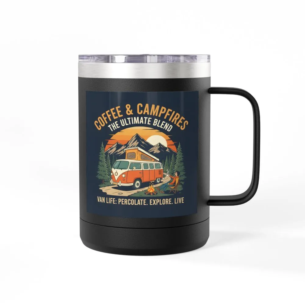 15119491618392459811_2048.jpeg Coffee Mug Tumbler, 15oz — “Coffee & Campfires: The Ultimate Blend”
