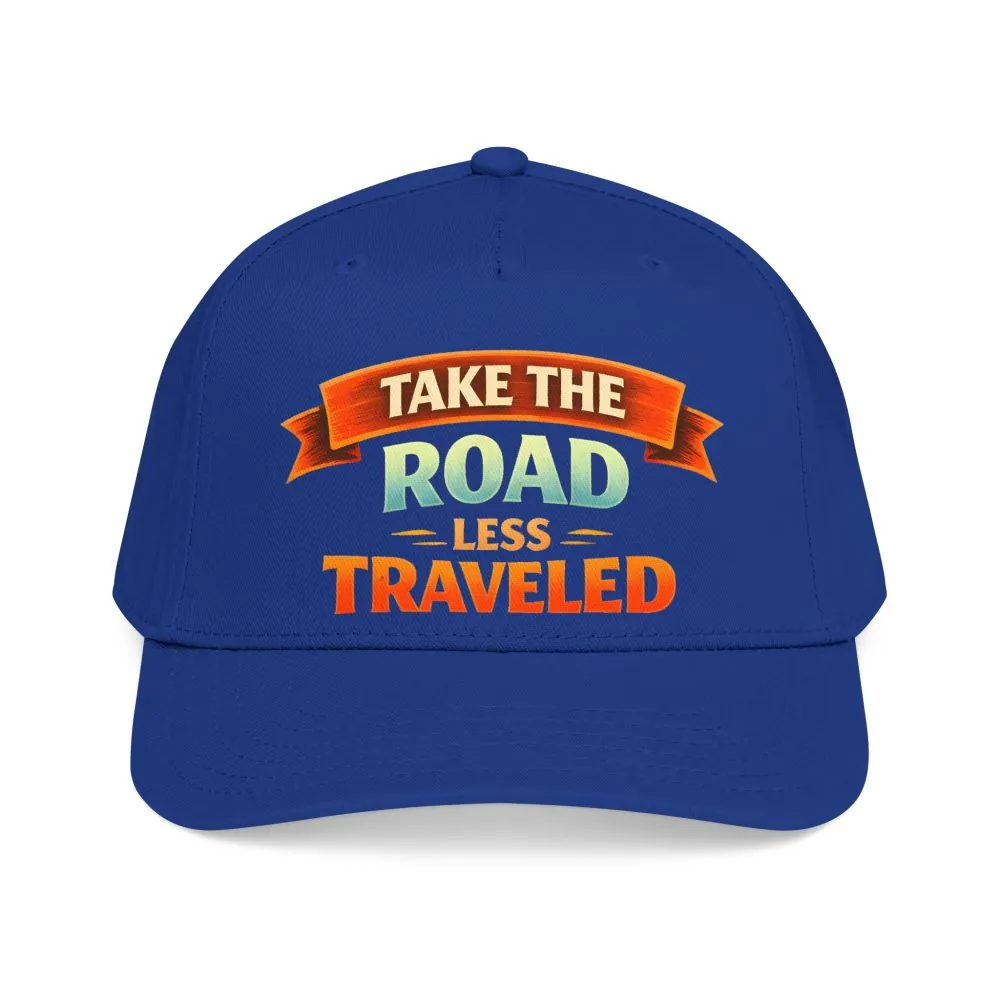 Baseball Cap - "Take The Road Less Traveled" Design Scenic-Line