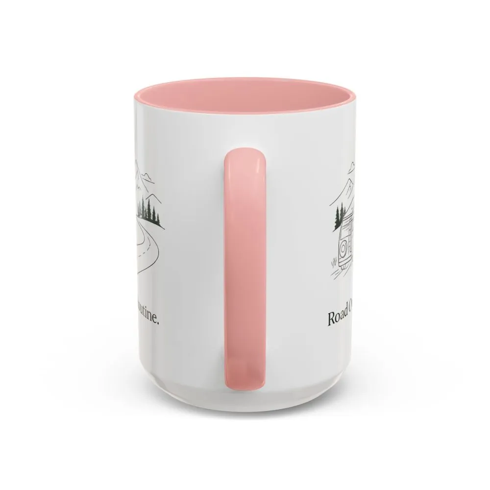 1512611800094766824_2048.jpeg Accent Coffee Mug (11, 15oz) — "Road Over Routine" Design Minimal-Line