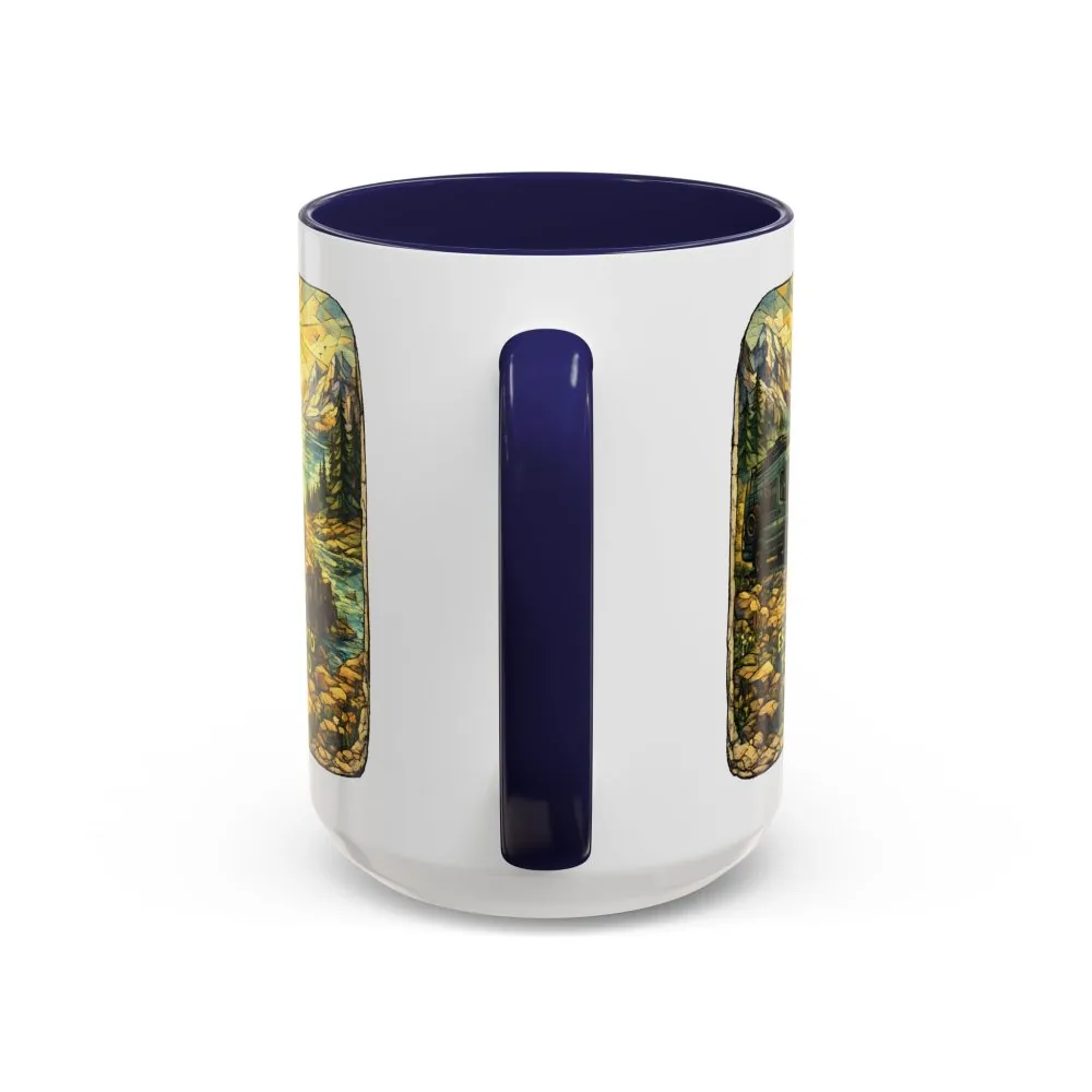 15194331229602886527_2048.jpeg Accent Coffee Mug (11, 15oz) — "Escape Into The Wild" Design Cubic-Line