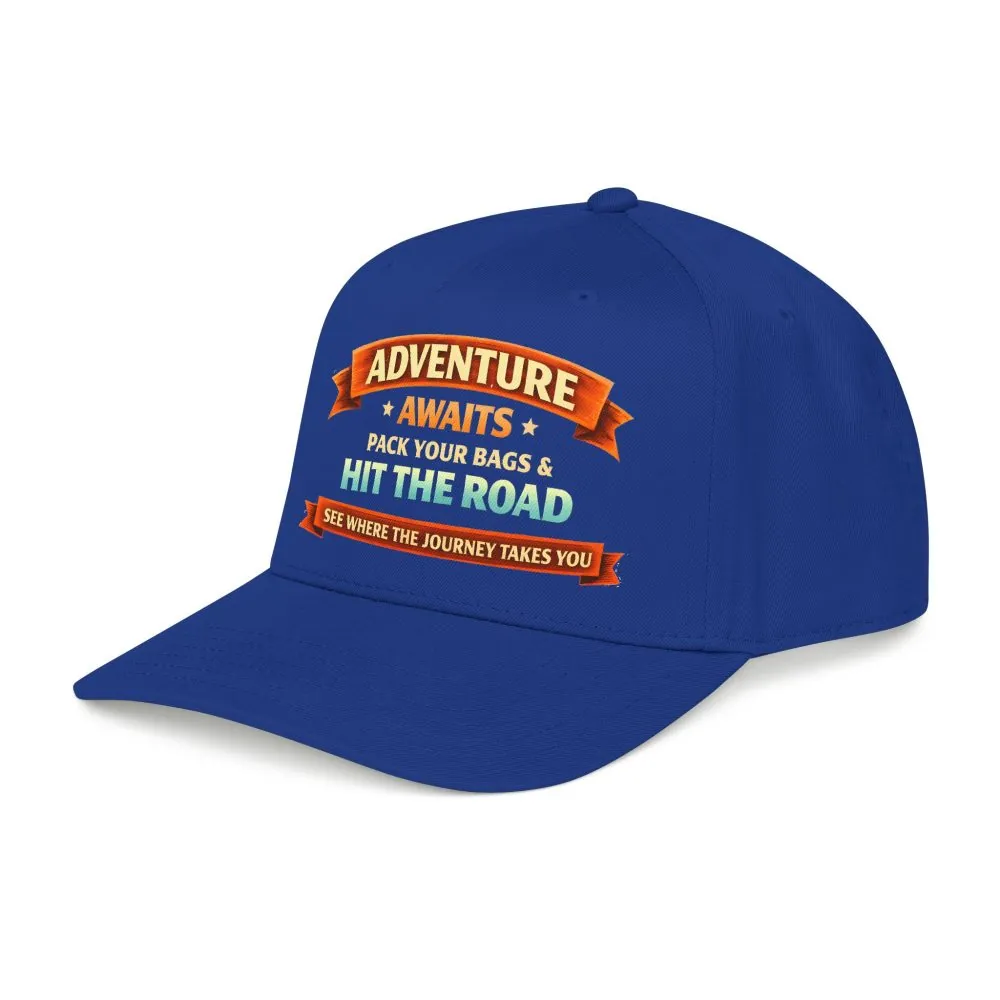 15201180149425847575_2048.jpeg Baseball Cap - "Adventure Awaits-Pack Your Bags" Design Scenic-Line