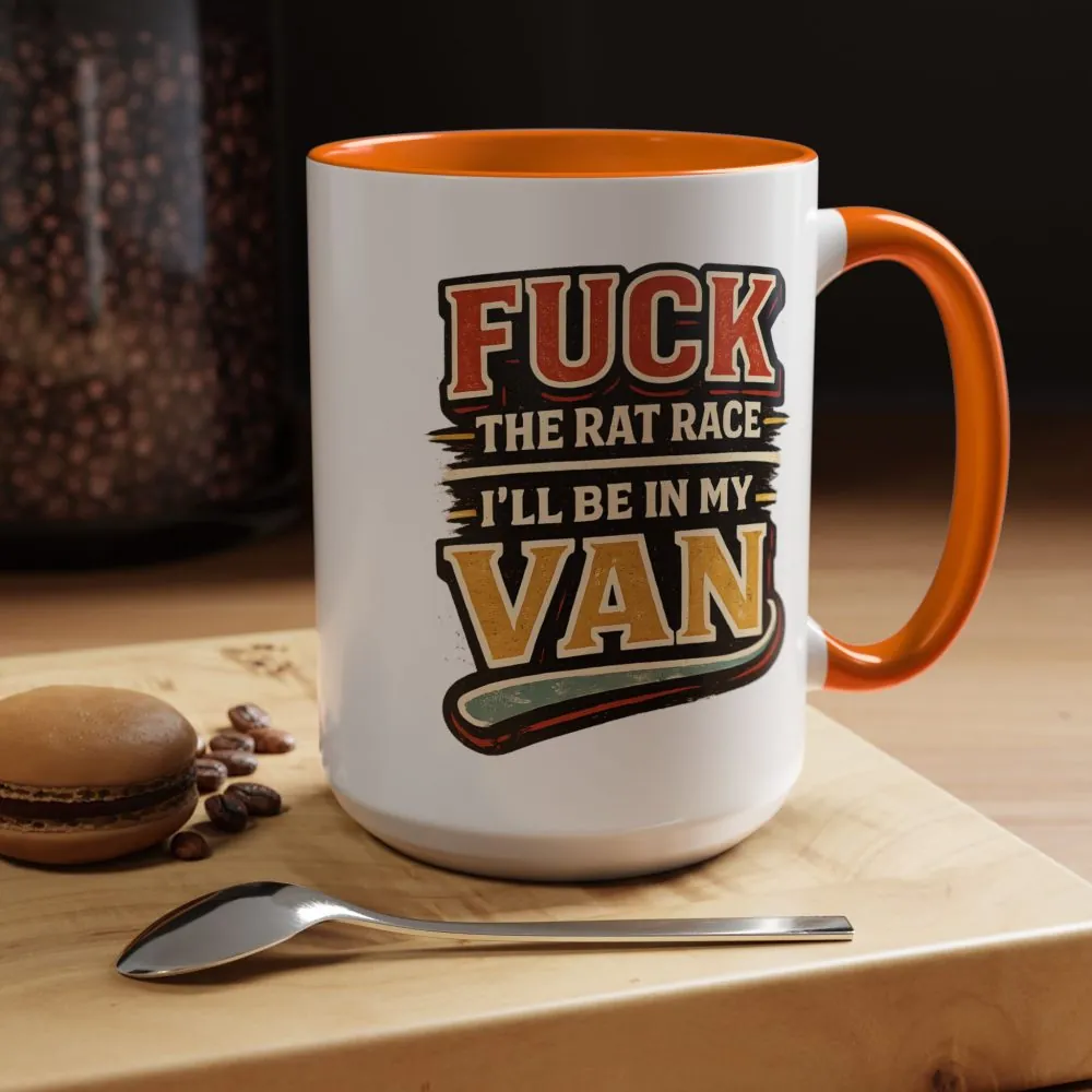 15203938516284724437_2048.jpeg Accent Coffee Mug (11, 15oz) — "Fuck The Rat Race" Design F**K-Line