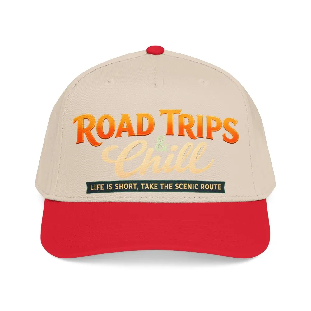 Baseball Cap - "Road Trips And Chill" Design Scenic-Line