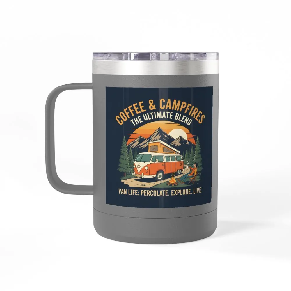 15245371859152153106_2048.jpeg Coffee Mug Tumbler, 15oz — “Coffee & Campfires: The Ultimate Blend”