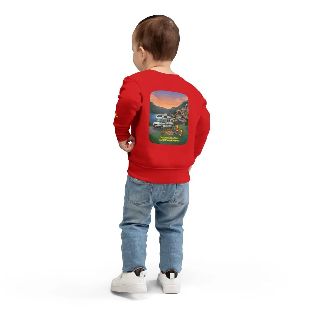 15254945931436723353_2048.jpeg Toddler Sweatshirt - "Mountain Air-Alpine Adventure" (Design Sitcom-Line)