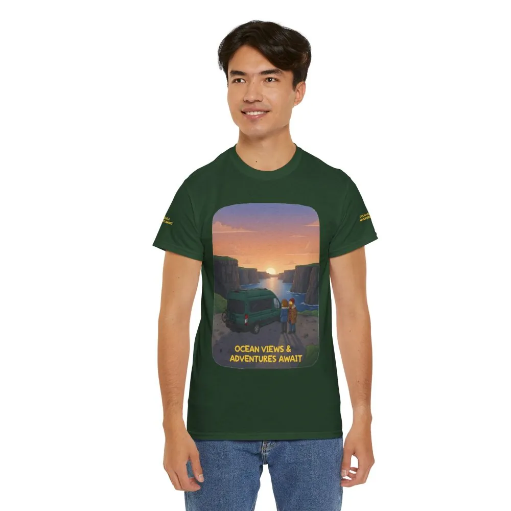15287471124968776113_2048.jpeg Unisex Heavy Cotton Tee — "Ocean Views-Adventures Awaits" Design Sitcom-Line