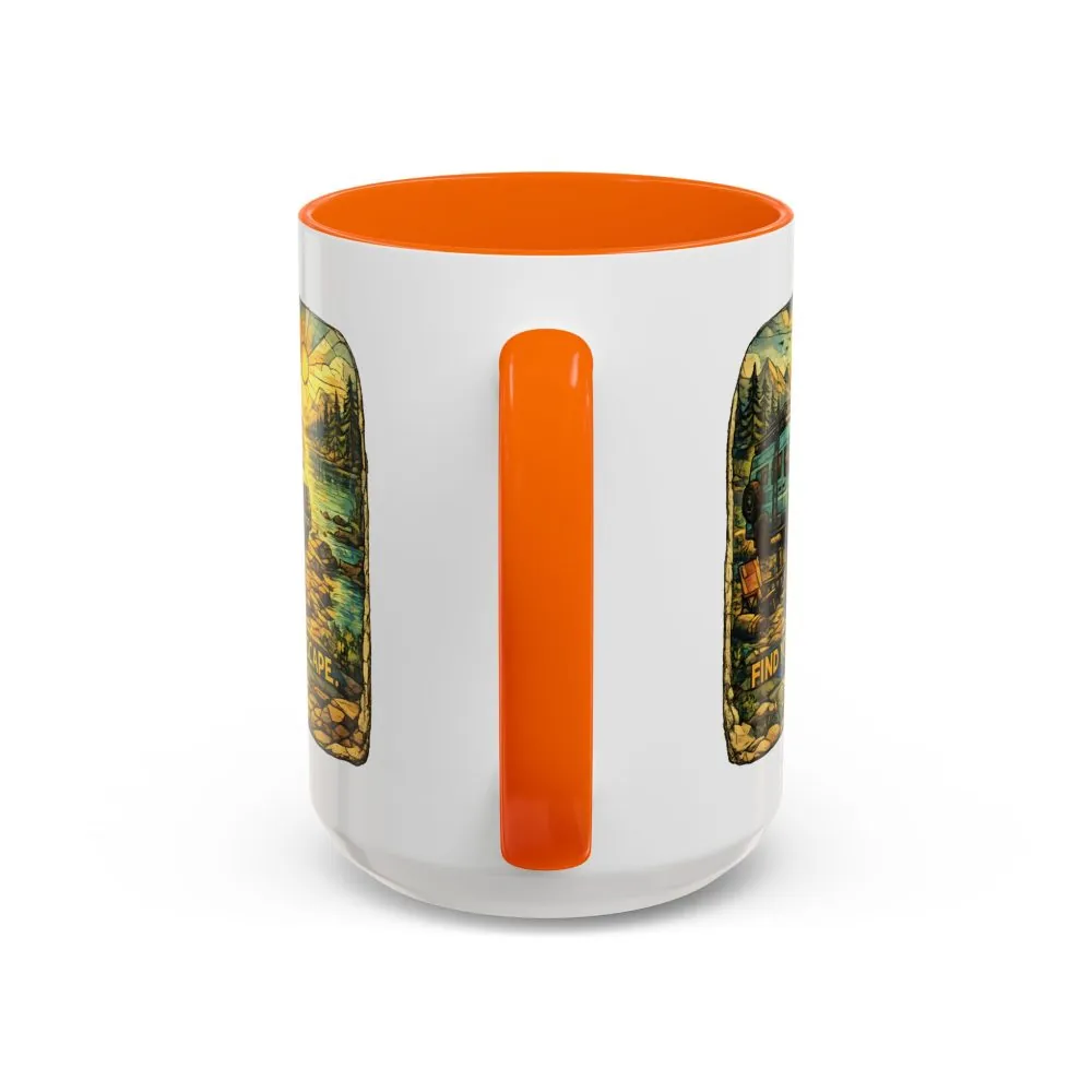 15299321554268701158_2048.jpeg Accent Coffee Mug (11, 15oz) — "Find Your Escape" Design Cubic-Line