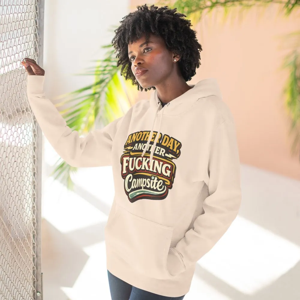 Three-Panel Fleece Hoodie - "Another Day" Design F**K-Line