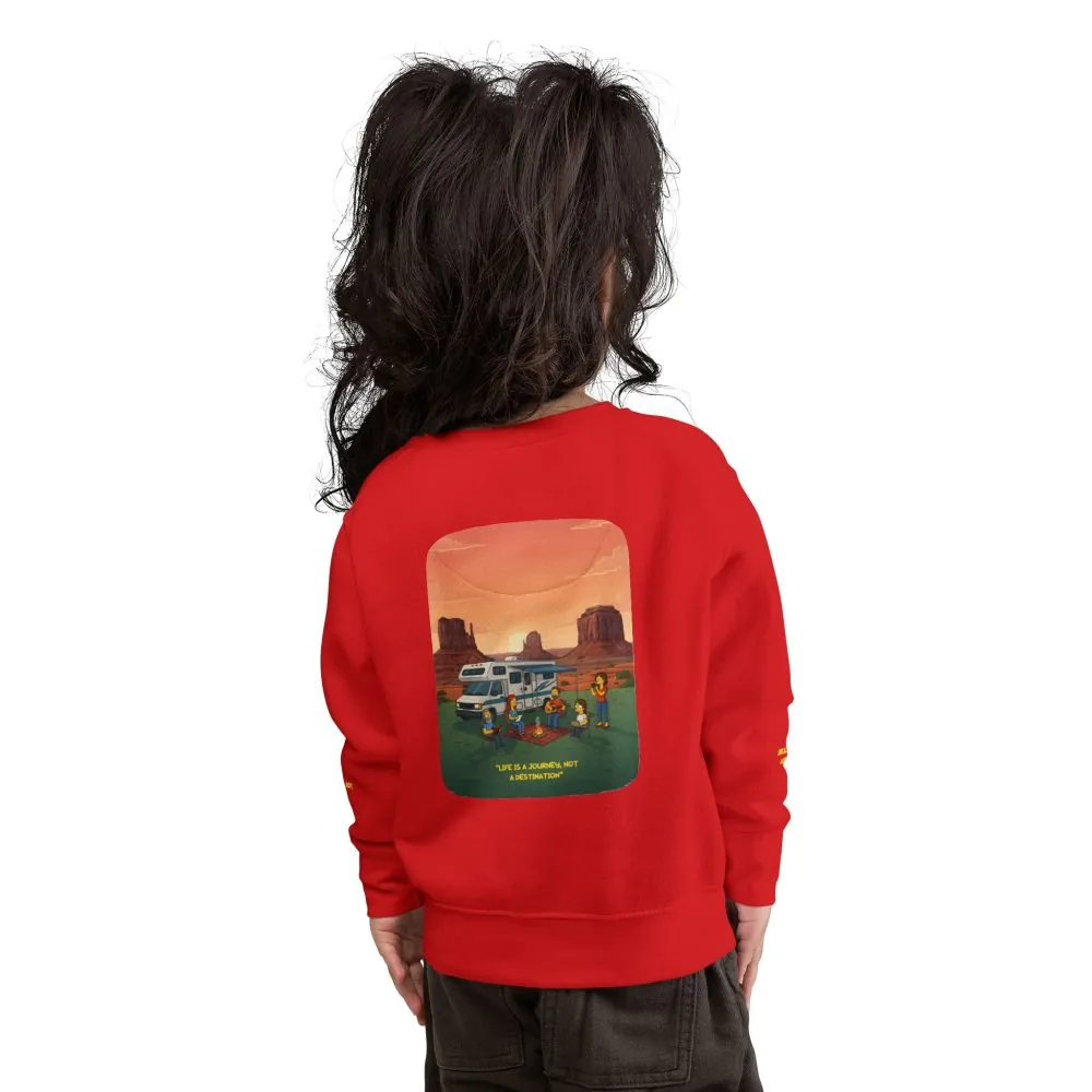 15307231912321073691_2048.jpeg Toddler Sweatshirt - "Life Is A Journey-Not A Destination" (Design Sitcom-Line)