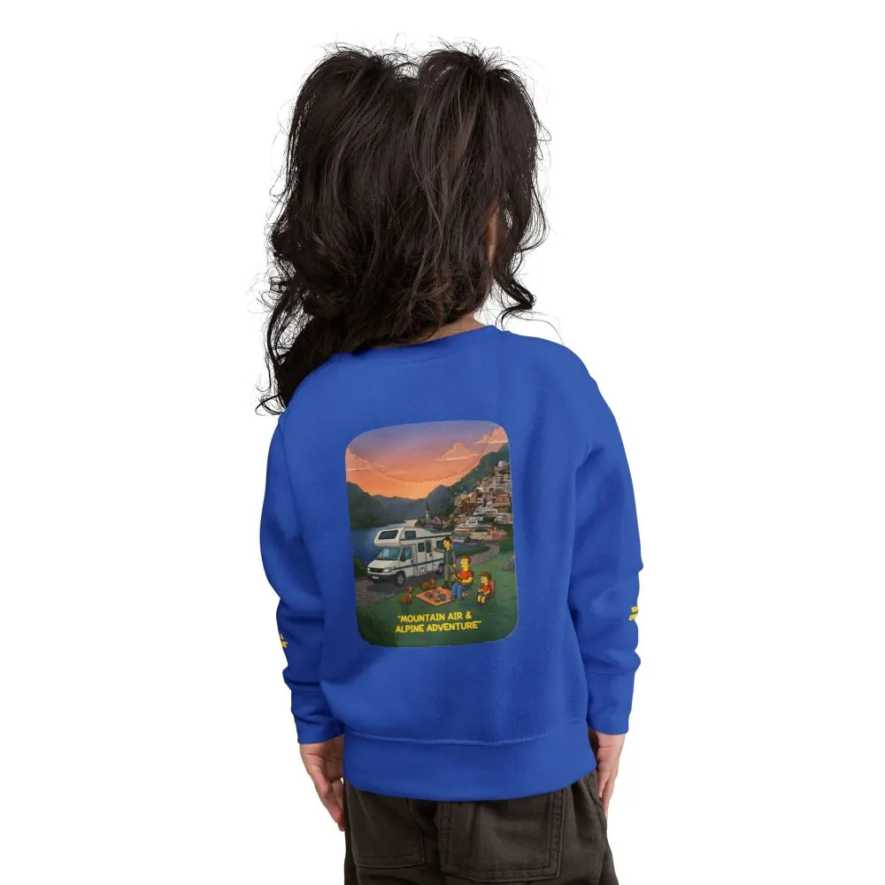 15321232317576677924_2048.jpeg Toddler Sweatshirt - "Mountain Air-Alpine Adventure" (Design Sitcom-Line)